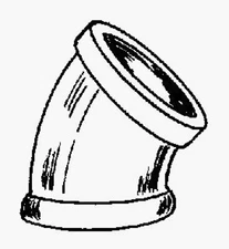 Southland 510-207HN 1-1/2" Galvanized 45º Elbows