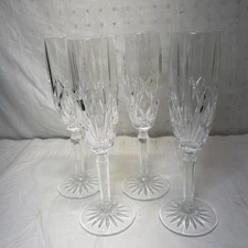 Set Of 4 Marquis By Waterford Crystal Champagne Flutes