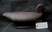 EARLY 1900'S NORTH CAROLINA BLACK DUCK DECOY OUTER BANKS OBX ANTIQUE LURE