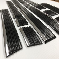 Fits 1988-98 Cheverolet Gmc Sc Short Bed Precut Body Side Molding Chrome Black