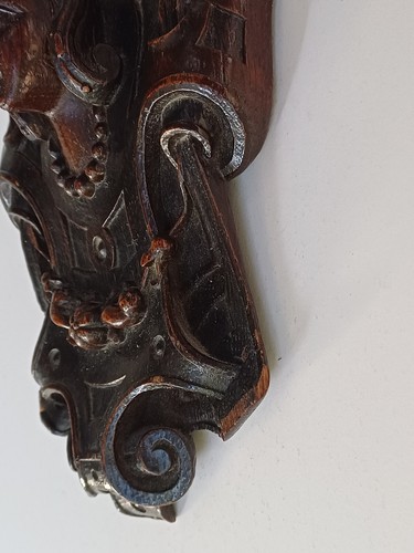 Rare Gothic antique wooden carved Queen plaque wall decoration interior romayne - Picture 7 of 14