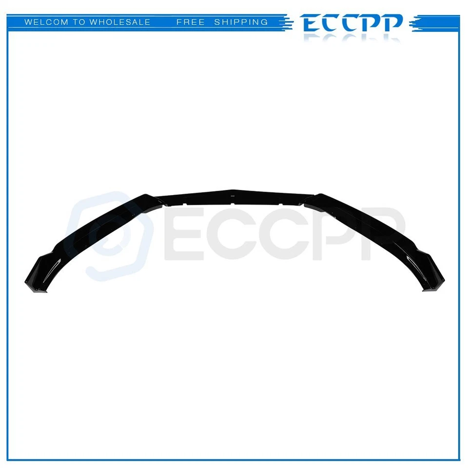 3x divisores de labios delanteros para Mazda 3 2014-2018 pintados de negro Foto 2 de 4