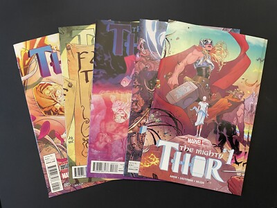 The Mighty Thor #1-5 (2015). Jane Foster. Marvel Comics. Nice!