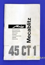 Metz 40 CT 1 istruzioni originali in tedesco, inglese e altre lingue