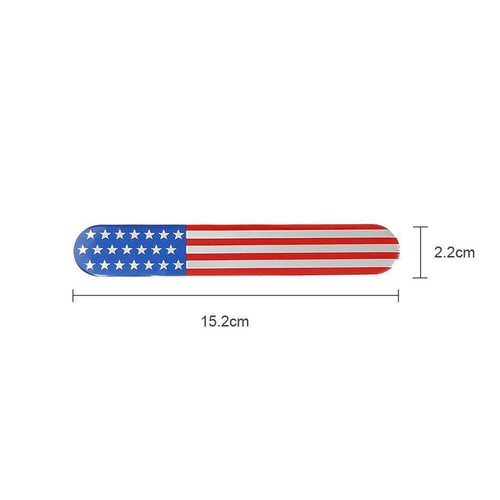 Universal 3D American Flag Emblem Metal Sticker Side Fender Badge Car Accessory - Picture 2 of 15