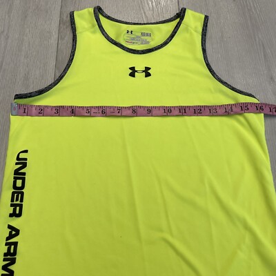 UNDER ARMOUR Kids Neon Yellow Tank Top Size L | eBay