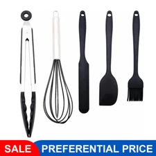 Silicone Cooking Utensils Set Heat Resistant Non stick Baking Kitchen BPA FREE