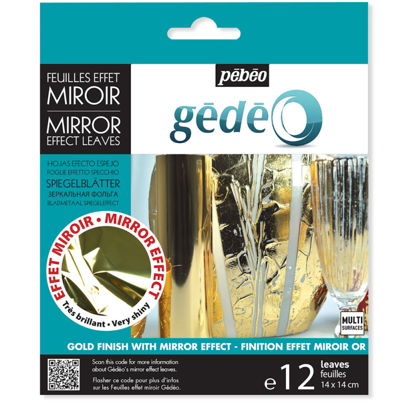Pébéo Gedeo Mirror Effect Gold Leaves (12pc)