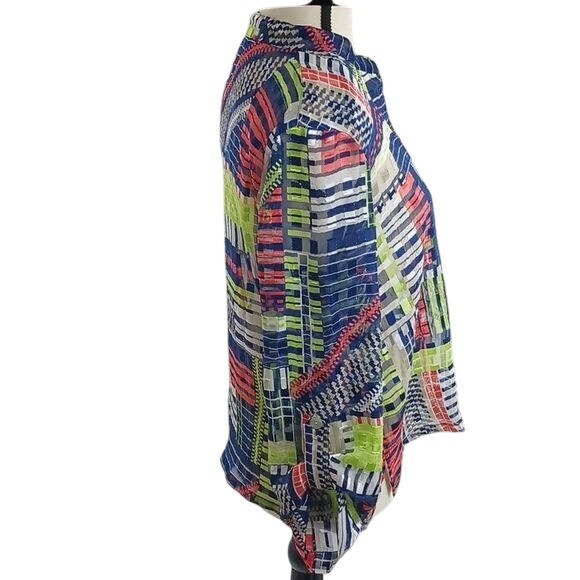 Ruby Rd Women 10P Multicolor Patchwork Blouse But… - image 3