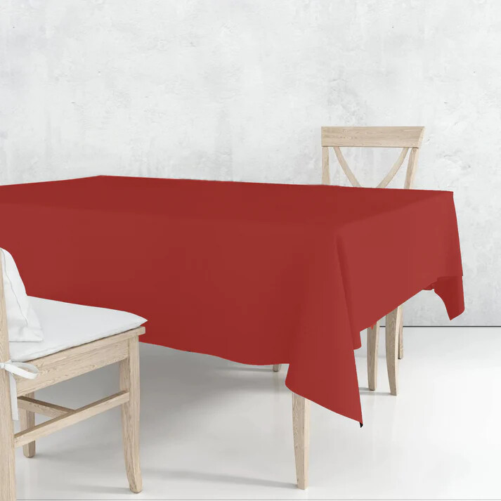 Disposable Plastic Tablecloths Rectangle 54" x 108" Table Covers 3 Pieces