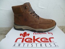 Rieker Men's Lace-Up Boots Winter Boots Brown Leather TEX 31240