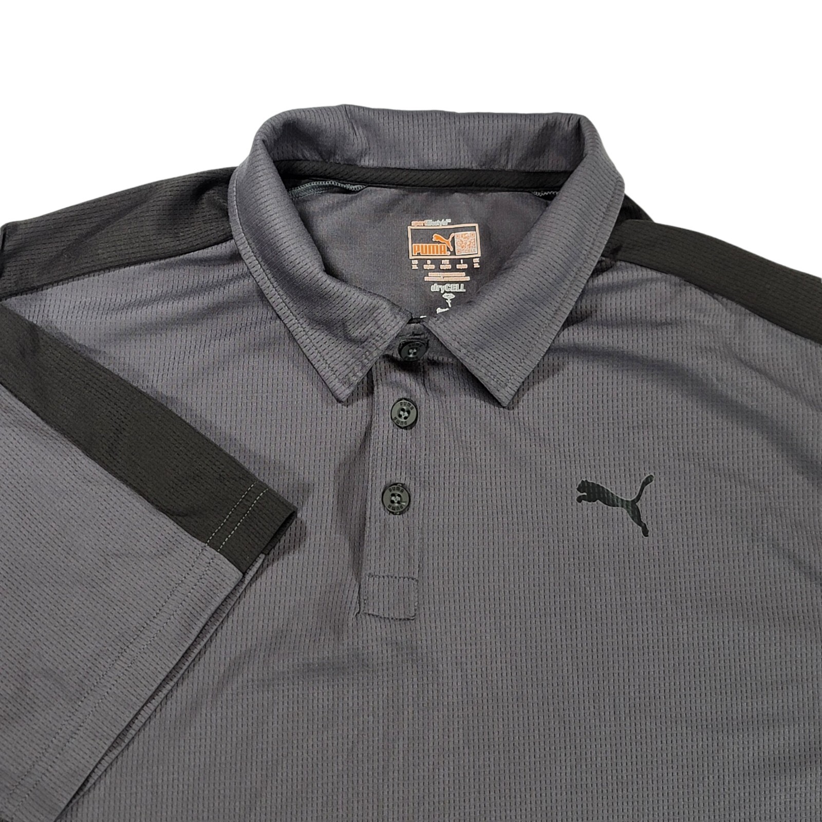 Puma Dry Cell Short Sleeve Golf Polo Mens Size XL Gra… Gem
