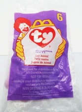 McDONALD'S TY TEENIE BEANIE BABY BABIES ORIGINAL HAPPY HIPPO PE ERRORS RETIRED
