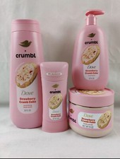 Dove X Crumbl Strawberry Crumb Cake Body Wash Body Scrub Hand Wash And Deodorant