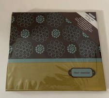 Colorbok 8x8 Scrapbook Album Post Bound Top Load Brown Floral Unused
