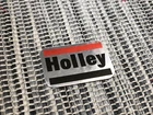 Holley Sticker decal chrome silver factory for carb carburetor