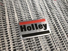 Calcomanía adhesiva Holley cromo plata fábrica para carburador de carburador