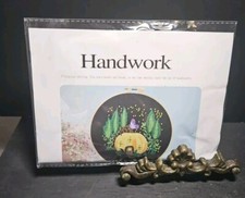 Handwork Brand Beginners Embroidery Complete Kit Orange Pumpkin Trailer