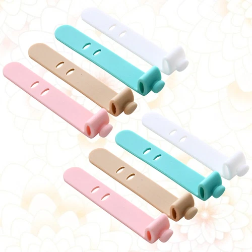  32 Pcs Silicone Fixing Tape Data Cable Storage Cord Ties for Electronics