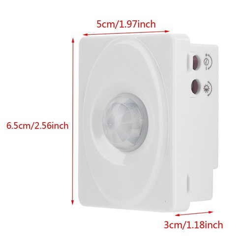 Sensor de movimiento PIR infrarrojo ajustable automático cuerpo humano inducción ZTS - Imagen 4 de 9