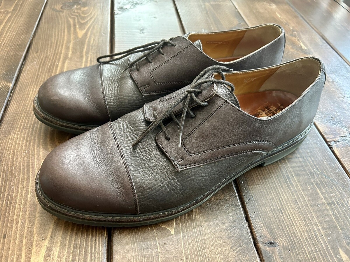 Mephisto Men\'s Brown Leather Lace-Up Dress Shoes Mephisto Men main image 3