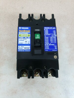 Terasaki Xe50ns 3 Pole Circuit Breaker 50A