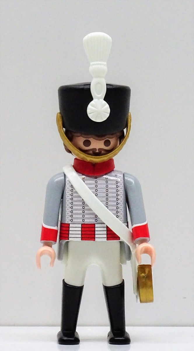 3 Hussards Playmobil Customisés - Figurines D'occasion, Série N1, Pour Collection Ou Jeu