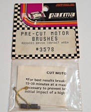 Vintage Parma International Slot Car Parts 3578 Pre-Cut Motor Brushes 1 Pair