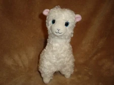 Llama White with Blue eyes Plush 8" Tall