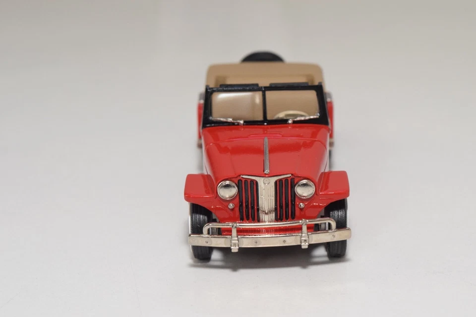 A53 1:43 BROOKLIN BRK 161 WILLYS OVERLAND JEEPSTER ROADSTER RED MIB MOLTO RARO! - Immagine 3 di 4