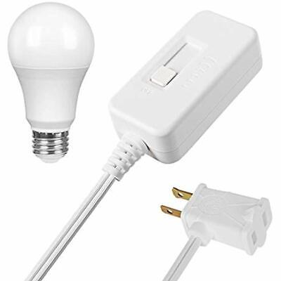 and Incandescent Bulbs Programmable to Adjust Dimming Range White DEWENWILS Plug in Dimmer Switch for Dimmable LED/CFL Lights ETL Listed Full Range Slide Control 6.6 ft Extension Cord 