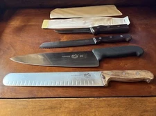 Lot of 4 Forschner Victorinox Knives Models 49010 40521 40048 4065 NICE SHARP!