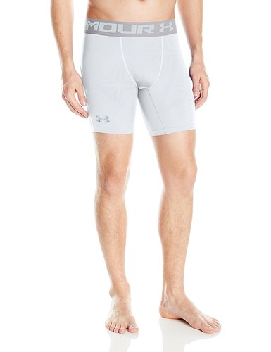 Pantalones cortos de compresión reversible para hombre Under Armour UA HG CoolSwitch blancos - Imagen 4 de 6