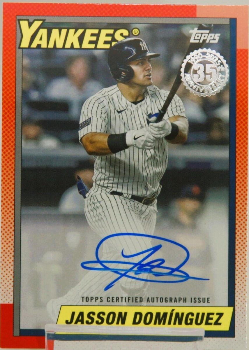 MLB オートグラフボール JD 2025 Topps Series 1 - Jasson Dominguez #90AU-JD for sale | eBay