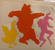 Vintage Mrs. Grossmans 1980’s animal Dancing stickers