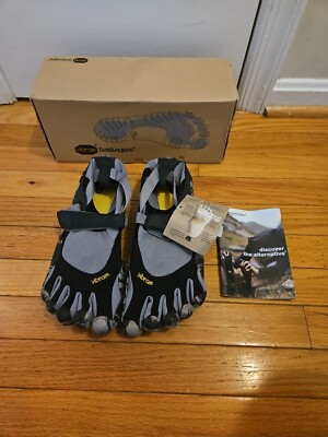 Vibram Fivefingers KSO Black Gray Cammo Minimalist Size 45