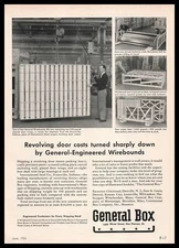 1955 General Box Company Des Plaines Illinois Wirebound Crates Vintage Print Ad