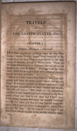 1812, 1st, JOHN MELISH, TRAVELS THROUGH THE UNITED STATES OF AMERICA, 1806-18111 - Picture 10 of 10
