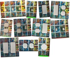 DC Superhero Comics USPS Stamps Light Switch Power wall Cover Plate Home decor