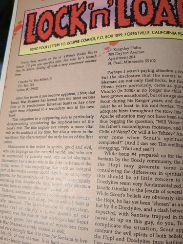 Scout: War Shaman #8 in Very Fine+ condition. Eclipse comics - Picture 8 of 8