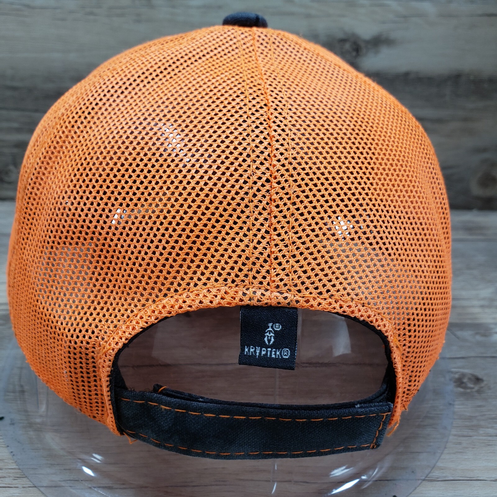 Kryptek Camo Hat Cap Strap Back Blaze Orange Mesh… - image 4
