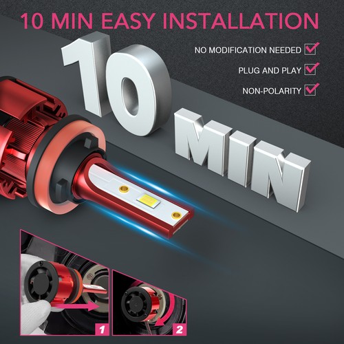 Combo de faros altos y bajos + bombillas antiniebla 6000K Z4LED para Subaru Outback 2010-2014 - Imagen 9 de 18