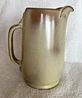 Frankoma Pottery Pitcher 81 Plainsman Yellow Brown Tan Vintage MCM Prairie