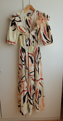 Gina Tricot cotton lovely maxi dress size UK 8 / modern boho style | eBay UK