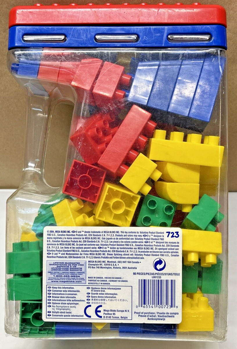 Mega Bloks 90-piece Handy Bucket Mini Blocks for sale online