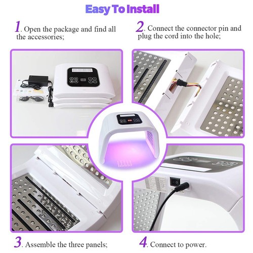 7-Color LED Light Photon Facial Mask Therapy Skin Care Wrinkle Beauty Machine UK - Picture 10 of 13