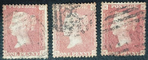 GB QV SG43 1d rote Platte 148 gebrauchte Marken /5231/