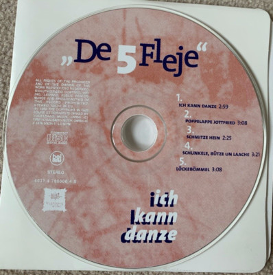 CD: De 5 Fleje: '' Ich kann danze''Schmitze Hein''Löckebömmel'' Poppelappe [Maxi-CD]