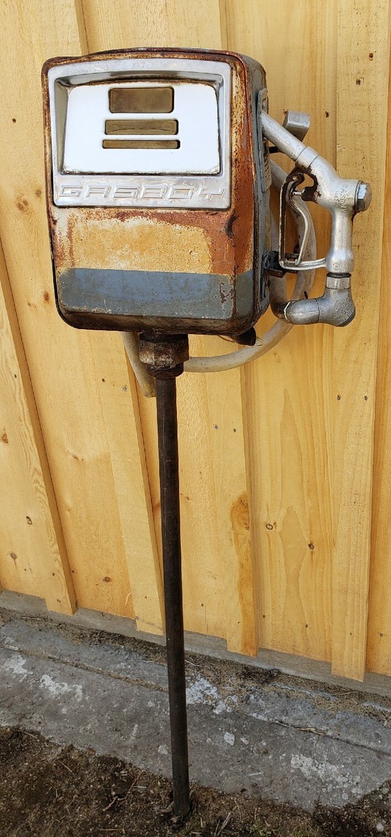 Vintage Gasboy 1820 Gas Pump w/ Fuel Nozzle Oil Service Station