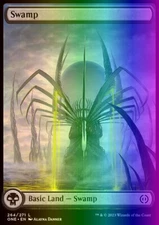 MTG Magic the Gathering Swamp (264/530) Phyrexia All Will Be One LP FOIL